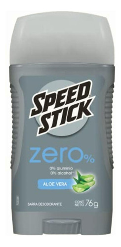 Men Speed Stick Desodorante Zero Aloe Vera 76gr