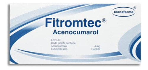 Fitromtec ® Acenocumarol 4mg C/20 Tabletas G.i.