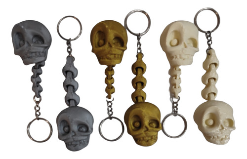 Pack 10 Llaveros Calaveras Locas 