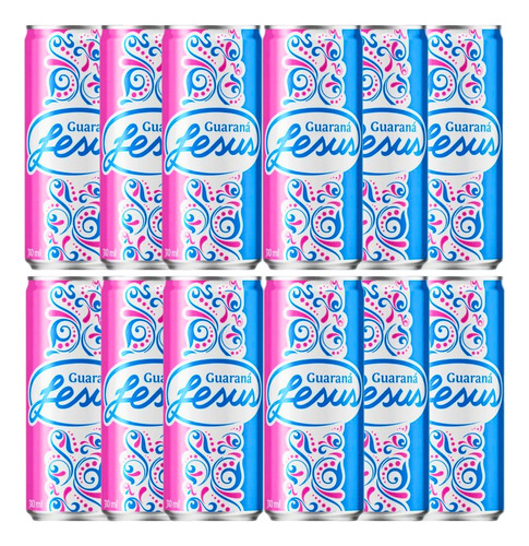 Guarana Jesus Refrigerante Kit Com 12 Latas De 310ml Cada