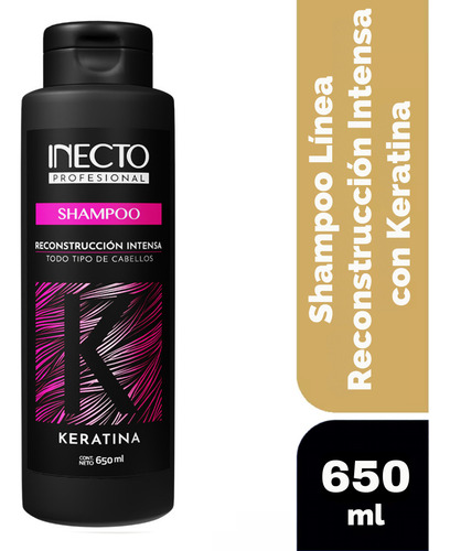 Shampoo Keratina Inecto Profesional Reconstruccion Intensa