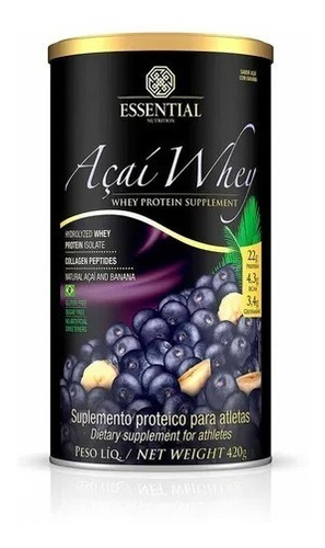 Whey Protein Açaí Organic 420g - Essential Nutrition