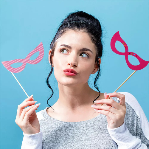 Acessórios Divertidos Para Fotos De Aniversário, Pacote Com
