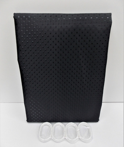Imagen 1 de 1 de Cortina De Baño Diamante Blanco Black