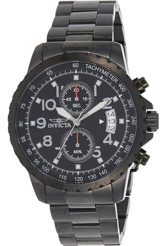 Men's Specialty 45mm Black Stainless Steel Chronograph