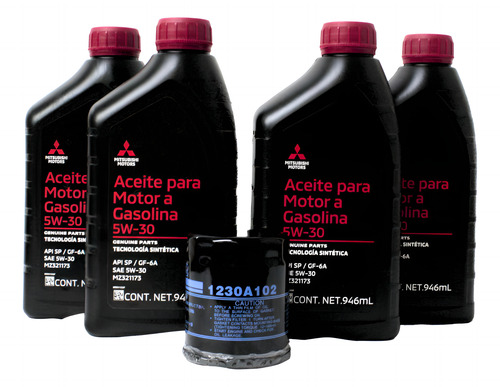 4 Lts 5w30 Mineral Mitsubishi Y Filtro De Aceite Mirage 2016
