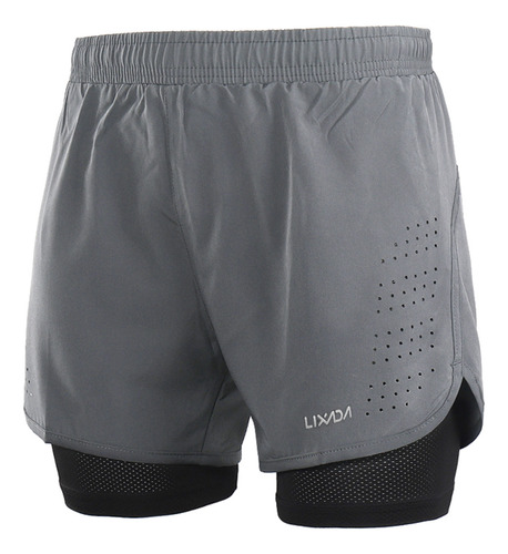 Pantalones Cortos Deportivos Para Hombre, Ejercicio, Línea L