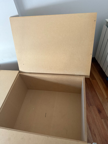 Cama 2 Plazas + Colchón 190*160 - 8 Cajones 2 Bauleras Gris Claro (Usado)