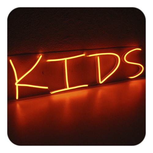 Placa Luminoso Letreiro Led Neon Kids 80x17 Rgb - Dec Buffet