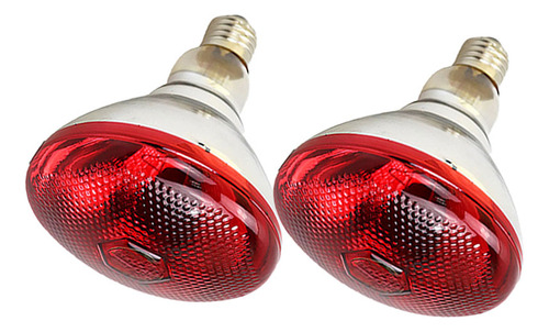 2 Kits: Lâmpada De Calor Infravermelha Espessada De 275w Pod