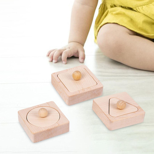 Rompecabezas A Juego Con Formas De Madera, Formas