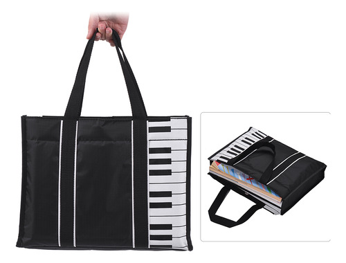 Bolso Impermeable Música Tote Almacenamiento Hombro Compras