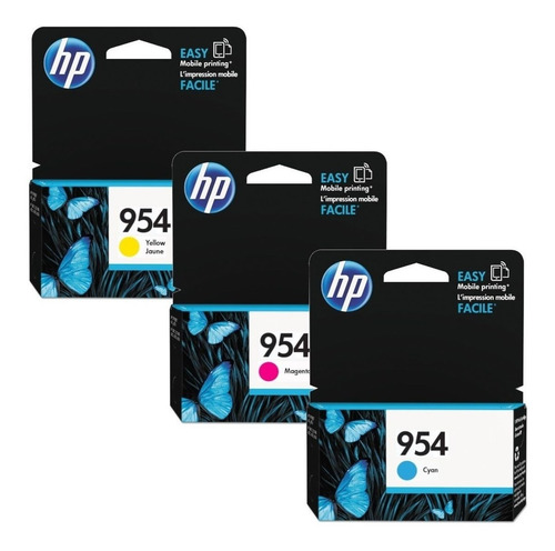 Imagen 2 de 2 de Combo Cartucho Hp 954xl Negro + 954 Cyan/magenta/amarillo Comunes Original