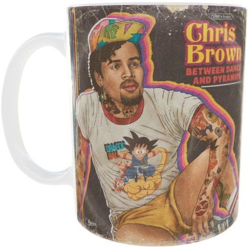 Taza De Ceramica Chris Brwon Retro