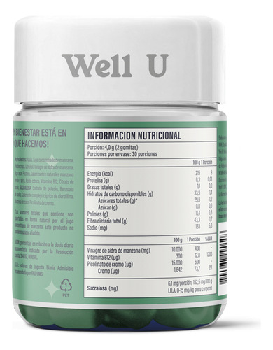 Vinagre De Manzana + Vitamina B12 + Cromo