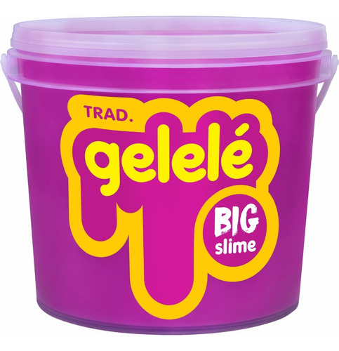 Slime Big Balde 1,5 Kg Tradicional Roxo Gelelé