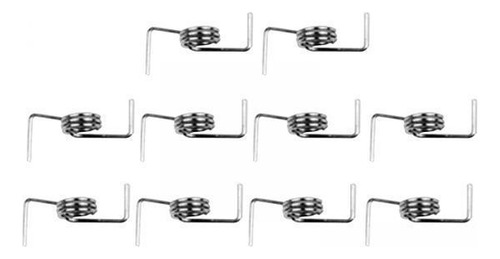 2 X 10 Uds. Clips De Resorte De Muelles De Torsión De 3 Mm.