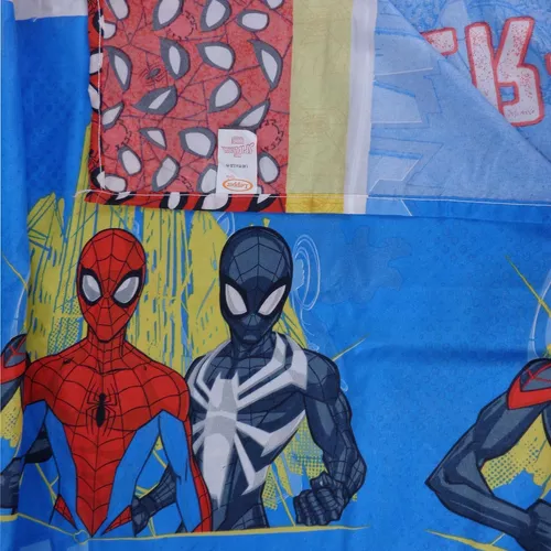 Jogo De Cama Infantil Homem Aranha 4 Peças Com Edredom Decor em