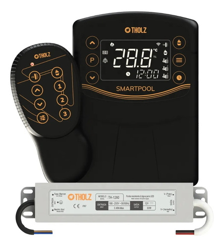 Smart Pool Mtz1462 2ageração Wifi Rgb Tholz+ Fonte 60w