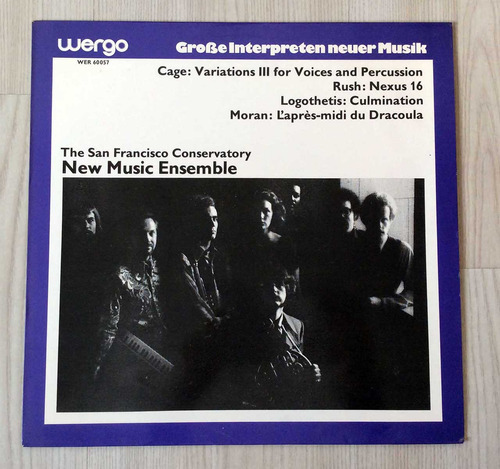 Vinilo San Francisco Conservatory New Music Ensemble, The -