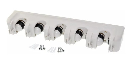 ¡ Organizador Multiusos Colgador Útiles De Aseo 5 Escobas !