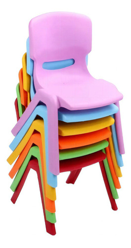 Silla Plástica Infantil Niños, Niñas Piso Taburete Asiento Color De La Estructura De La Silla Celeste Color Del Asiento Surtidos Diseño De La Tela Plastico