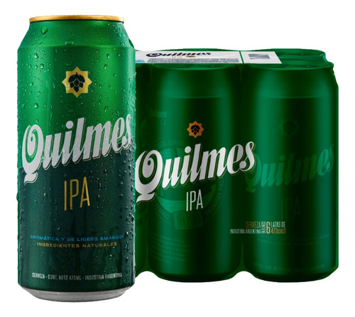 Cerveza Quilmes Ipa Lata 473 Cc Pack X 6