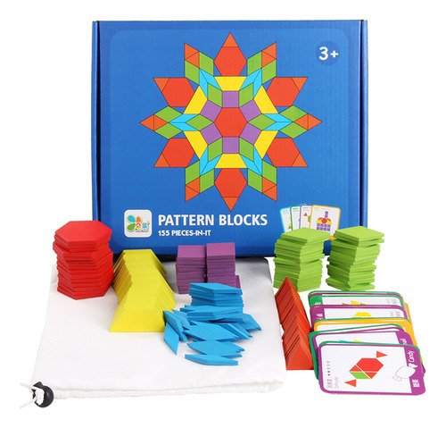 R, 155 Piezas, Juego De Bloques Con Forma De Rompecabezas Co