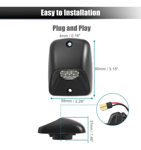 Luces De Matrícula Led 2pzs Para Toyota Tacoma 1995-2004