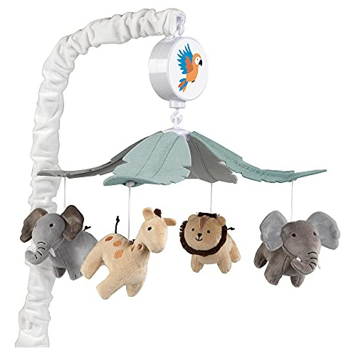 Lambs & Ivy Jungle Friends - Cuna Musical Para Bebés, Animal