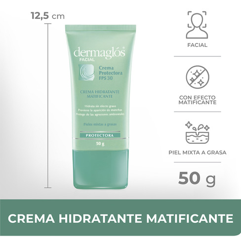 Dermaglós Crema Protectora Piel Mixta A Grasa 50gr