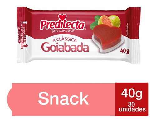 Imagem 1 de 2 de Goiabada Snack 30x40g Predilecta