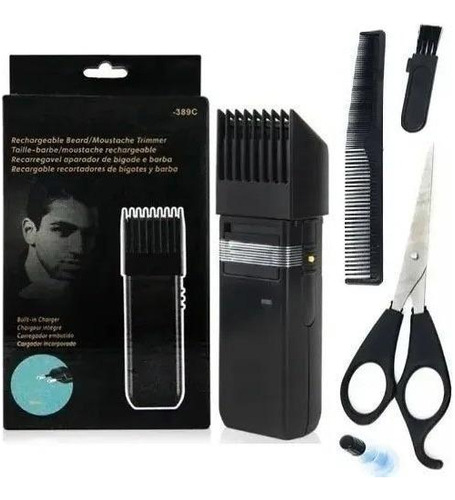 Máquininha Xz389 Barba Cabelo Fazer Pézinho Recarregável