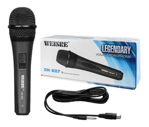 Microfono Para Karaoke Alambrico Weisre Dm-607 Alta Calidad