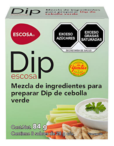 Dip De Cebolla Verde Escosa Sobre De 28g