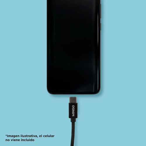 Miniso Cable De Carga Usb A Tipo C Negro 3m