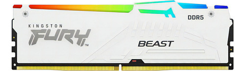 Memoria Ram Kingston Fury Beast Rgb White Ddr5 16gb 5600mt/s