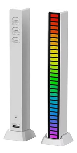 Barra Luz Inteligente Audioritmica Led Rgb Recargable 32 Bit