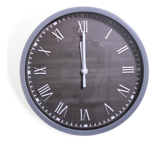 Relógio Plástico De Parede Números Romanos 19cm