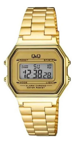 Reloj Q&q Digital Dorado De Dama Original  G17a-003jy