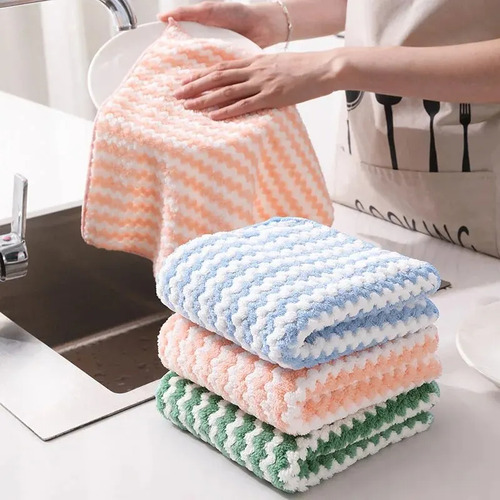 20 Paños De Limpieza Absorbentes De Microfibra Para Cocina