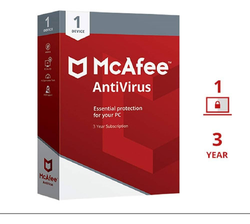 Mcafee Antivirus Licencia Digital Original 3 Años 1 Pc