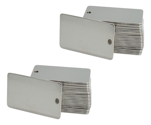 50 Placas De Grabado De Metal, Etiquetas De Aluminio Para