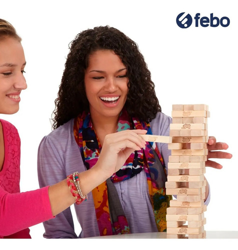 Juego Jenga Torre De Madera Hasbro 2120 Febo