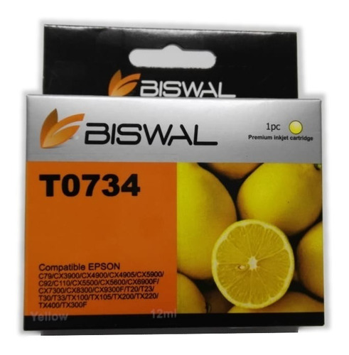 Imagen 1 de 1 de Tinta Generica Compatible T0734 C79 Cx3900 Tx200 Amarillo