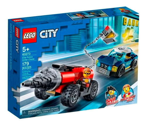 Lego City Polícia Carro Perfurador 60273 Chase