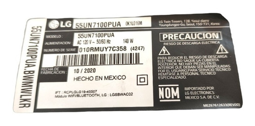 Kit De Tiras Led Lg 55un7100pua Ssc-trident_55uk63 Original (Usado)