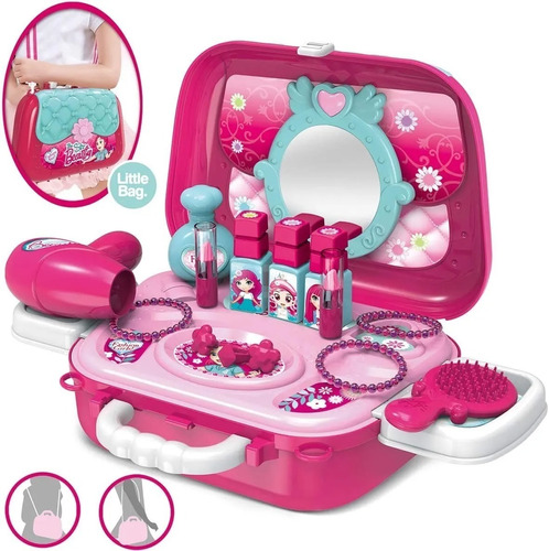 Set De Tocador Didactico Para Niñas Tipo Maleta