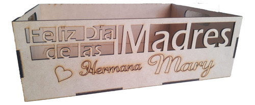 Charola Personalizable De Mdf 3mm 9x20x28 Cms