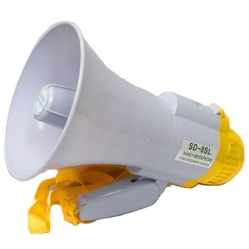 Imagen 2 de 7 de Megafono Con Bateria Con Amplificador Y Sirena Sd-8sl